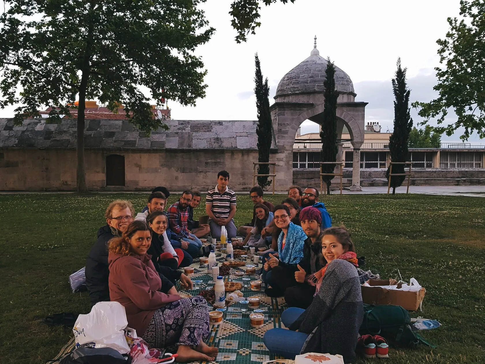 Iftar table at our center