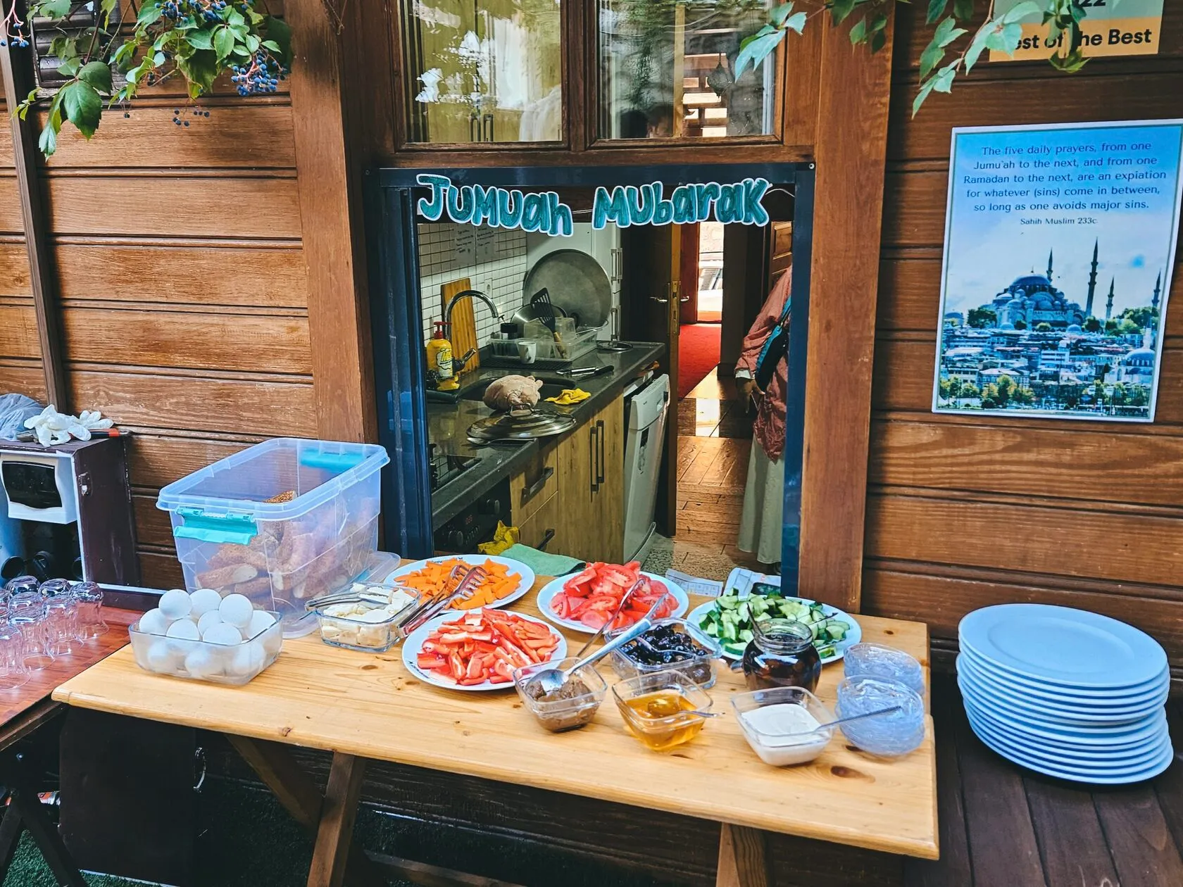 Saturday breakfast at our center