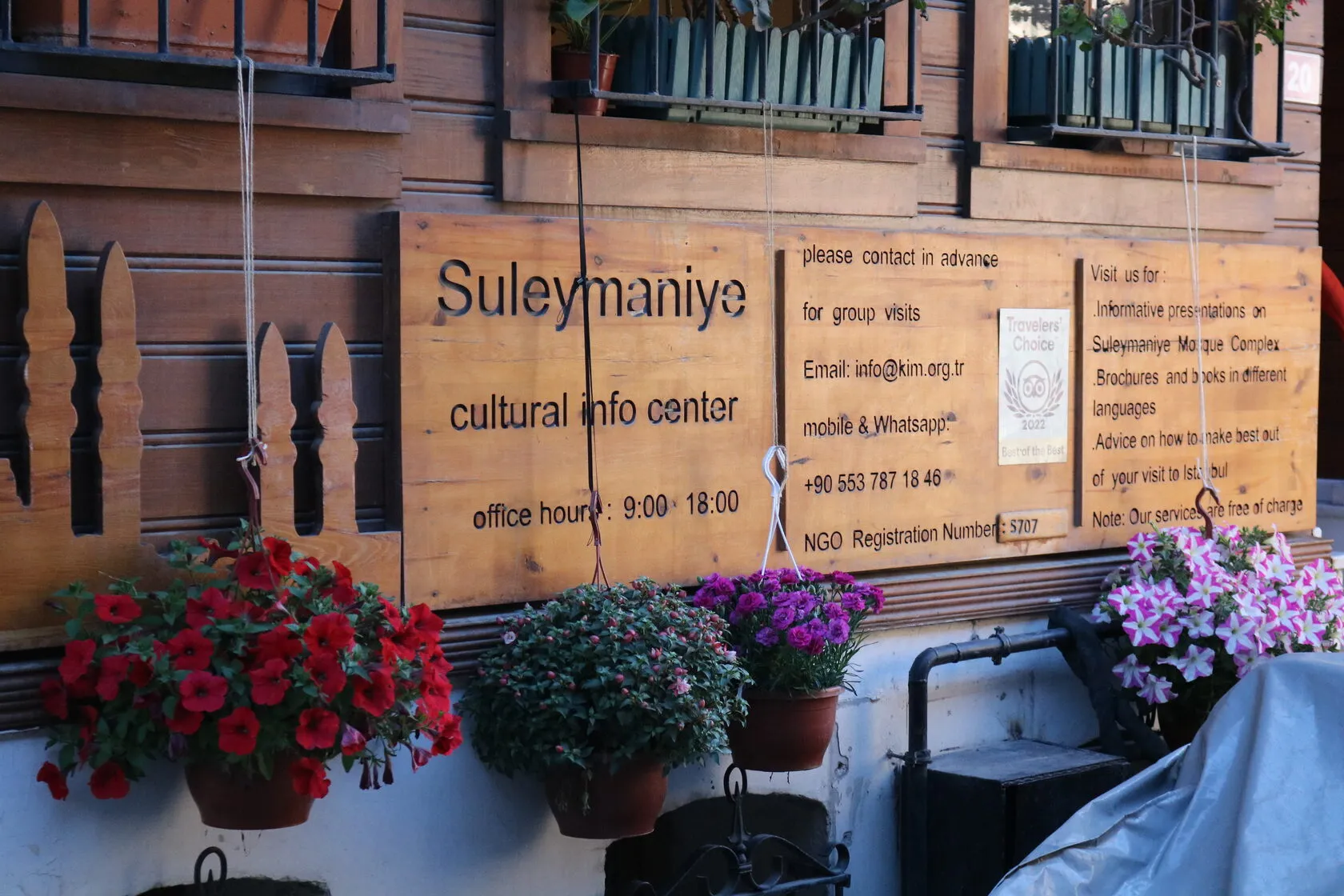 Süleymaniye cultural info center sign